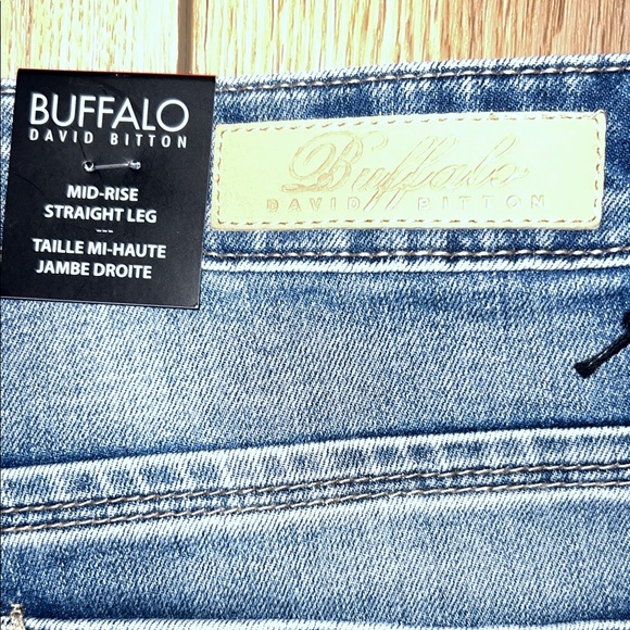NWT - Buffalo David Bitton Denim Blue Straight Leg Jeans - Picture 7 of 14